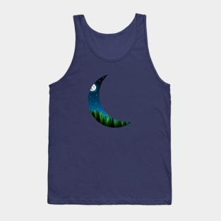 Forest Within Cresent Moon Tank Top